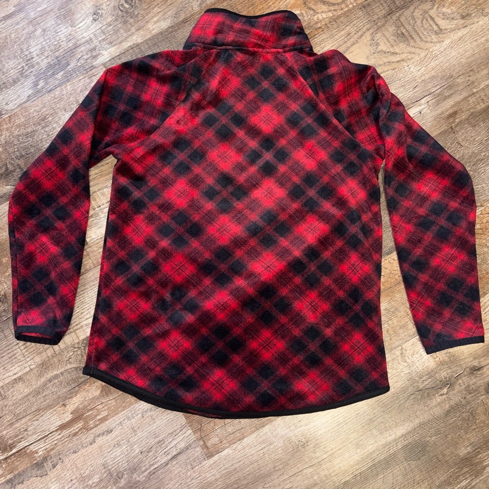 Cozy Women’s Plaid Sweatshirt in Red and Black Size Medium Maurices - Picture 7 of 7